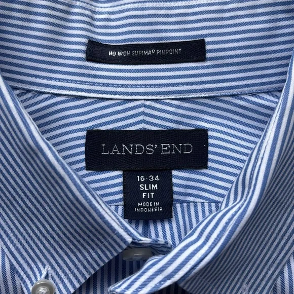 Men’s Lands End Button Down Shirt - Picture 2 of 9
